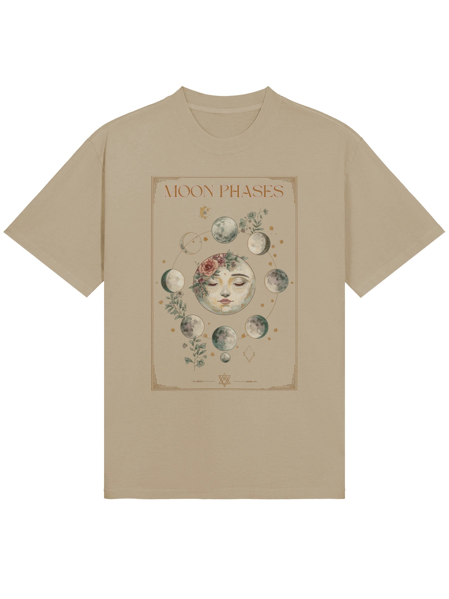 Mystical Moon Phases Tarot Design – Floral Goddess of the Lunar Cycle product image (1)
