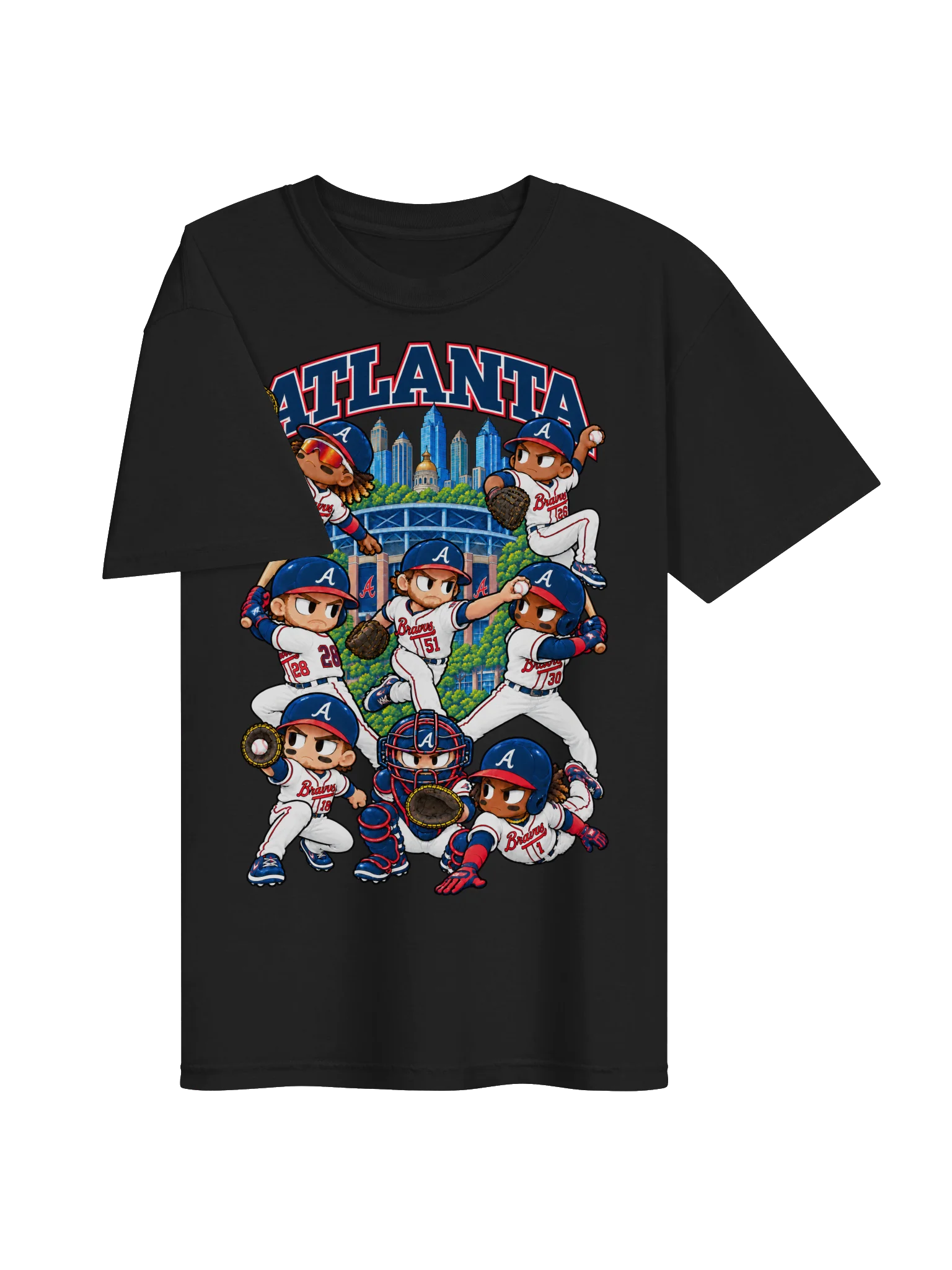 Atlanta Baseball Animated Player T-Shirt product image (11)
