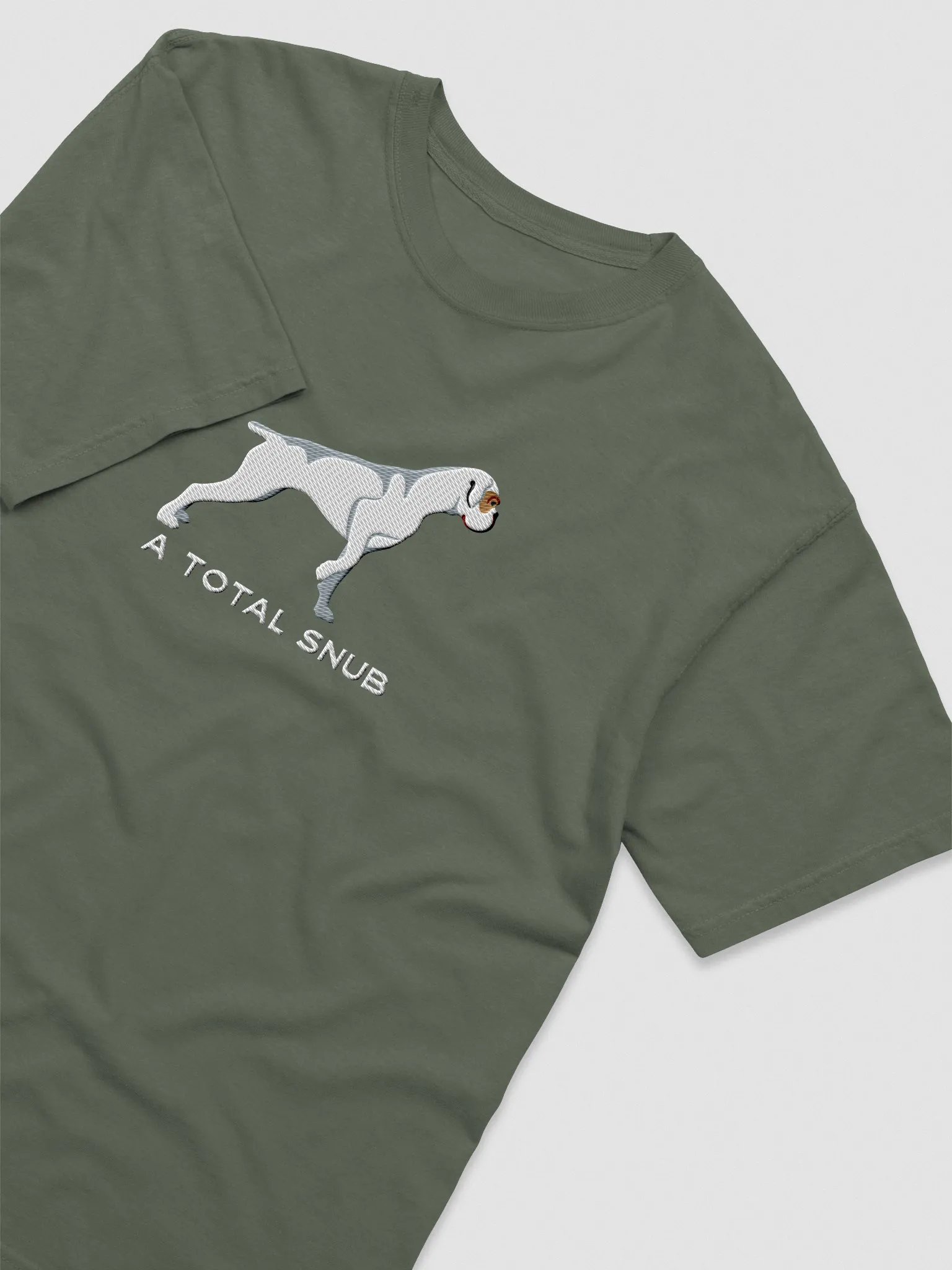 A Total Snub T-Shirt(Embroidered) of a Boxer(White) product image (6)