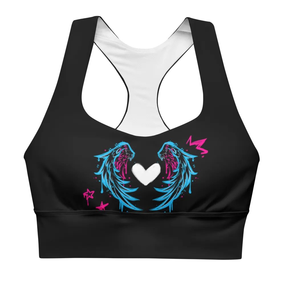 RISE Collection: Subtle Transgender Pride Phoenix Mild Compression Sports Bra product image (4)