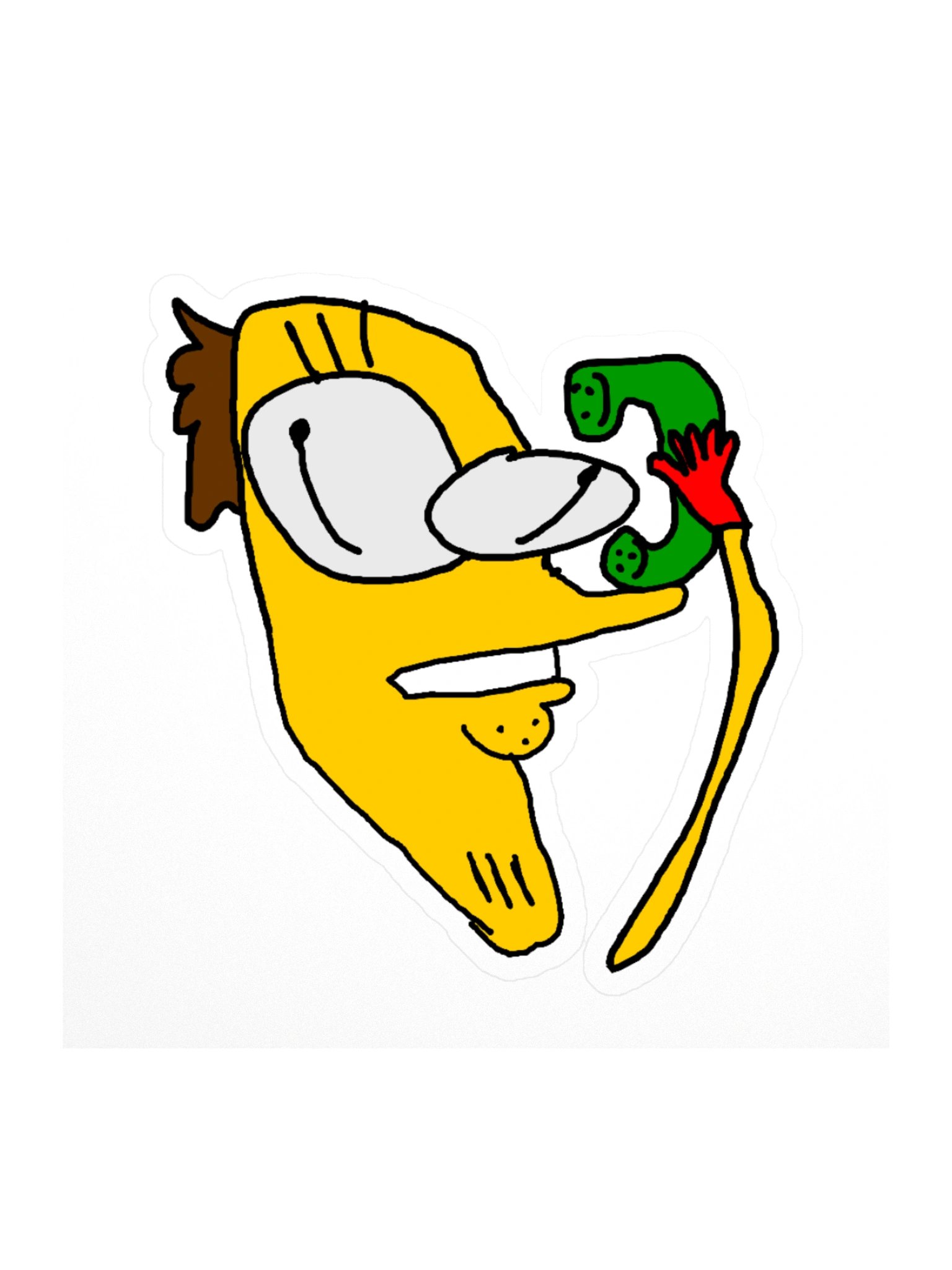 Taco-Phone Sticker | Taco-Man Classics