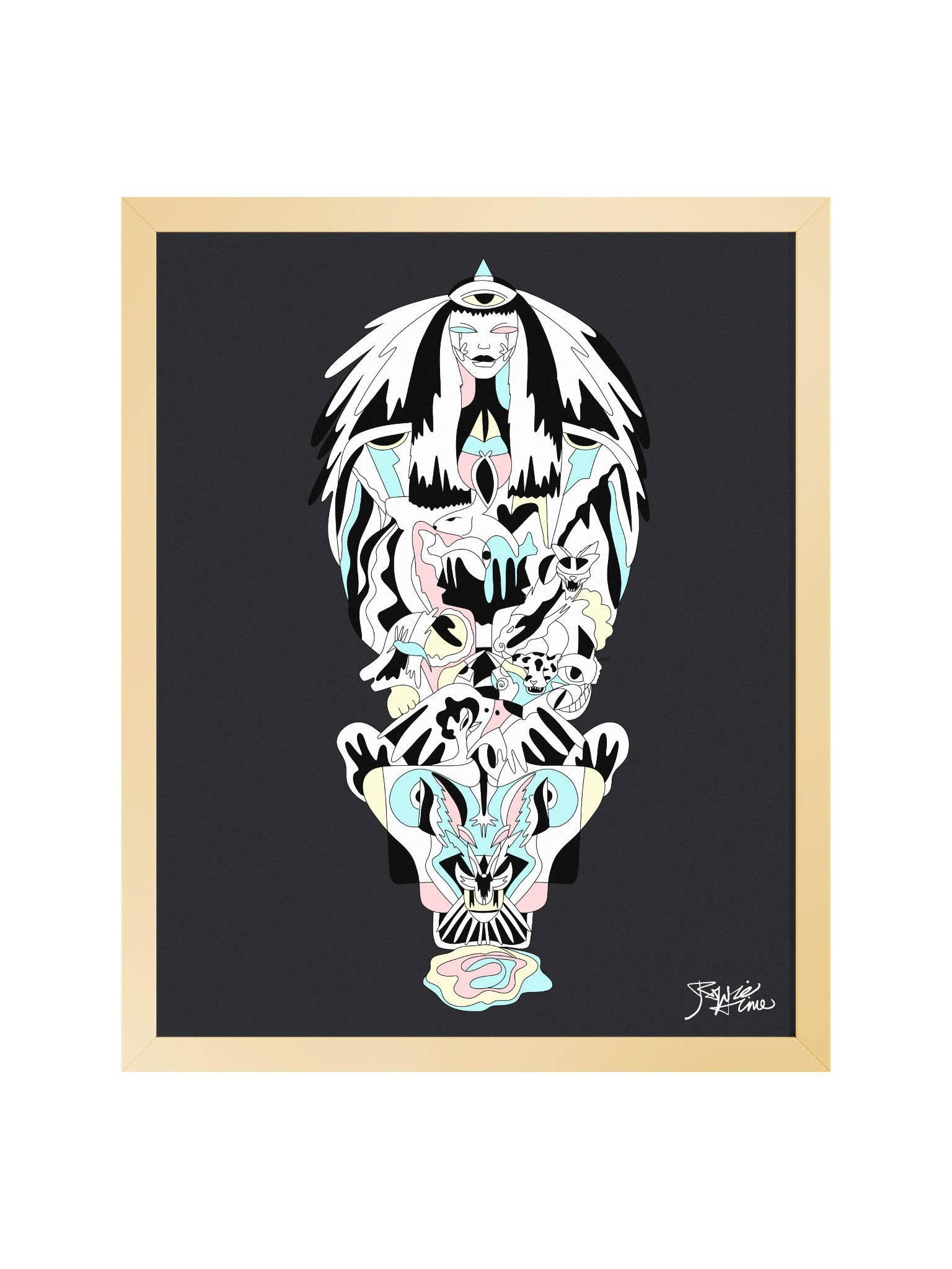 Framed Poster Wall Art: The Goddess of Balance product image (1)