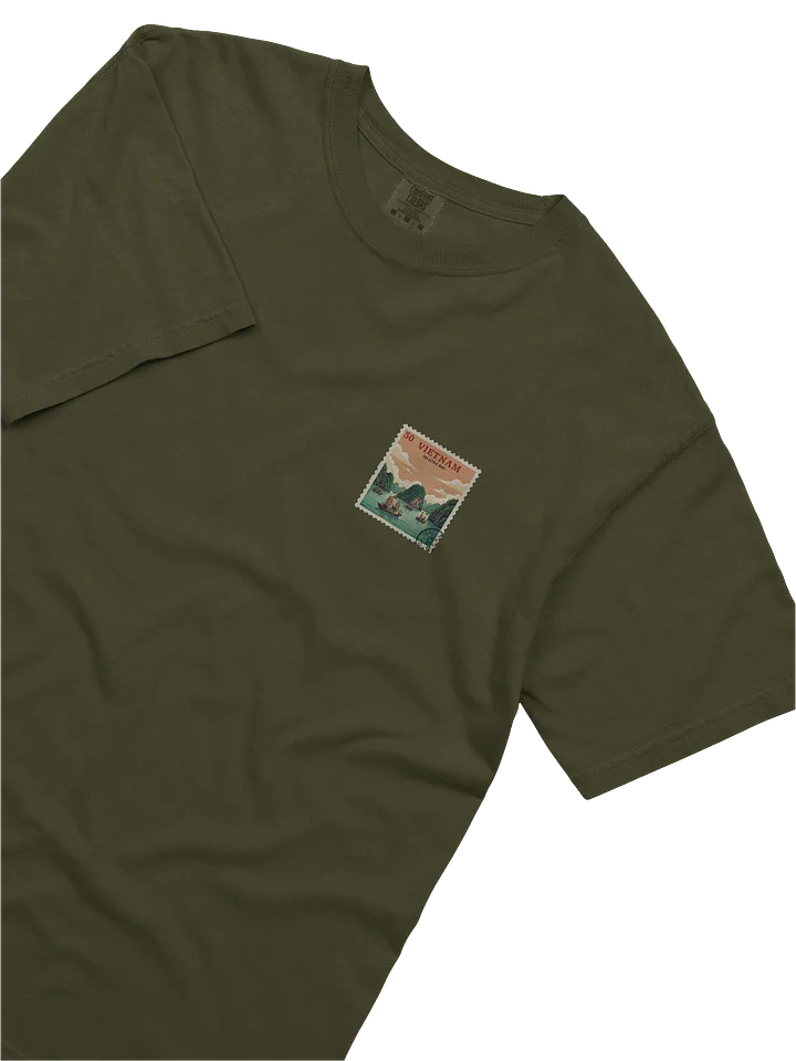Vintage Ha Long Bay Vietnam Travel Stamp Comfort Colors T-Shirt product image (2)