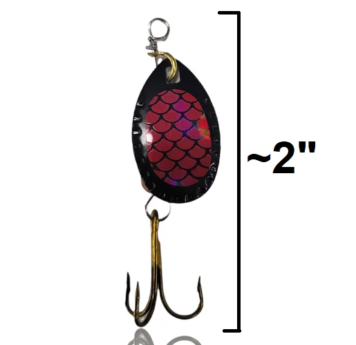 30-Piece Metal Spinner Baits Set - Premium Trout Spoon Bass Fishing Tackle Kit product image (2)