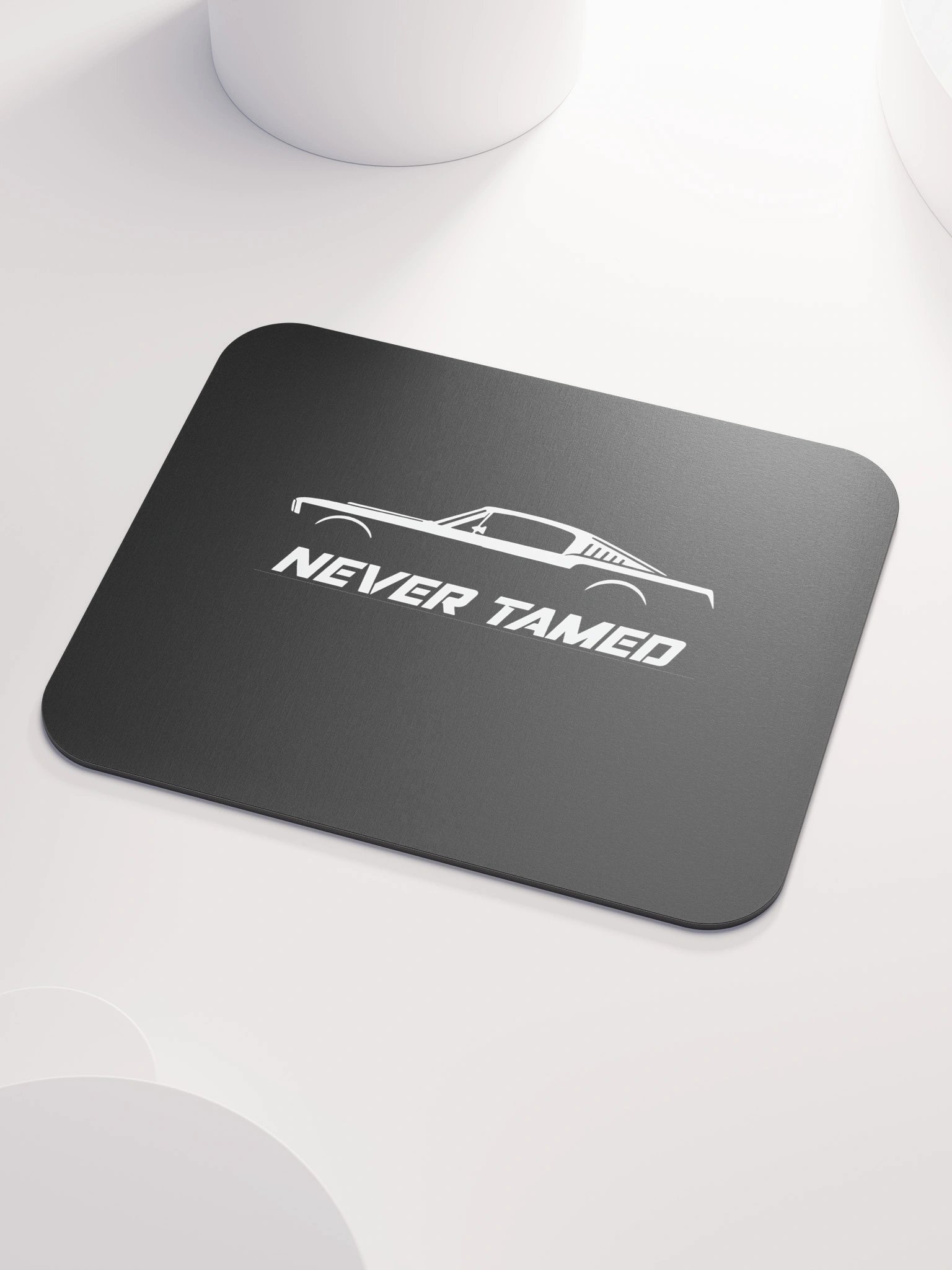 NEVER TAMED – Premium Mouse Pad product image (3)