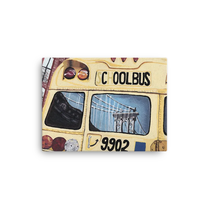 Cool Bus - Handmade Piece Sleek Slim Canvas Art product image (2)