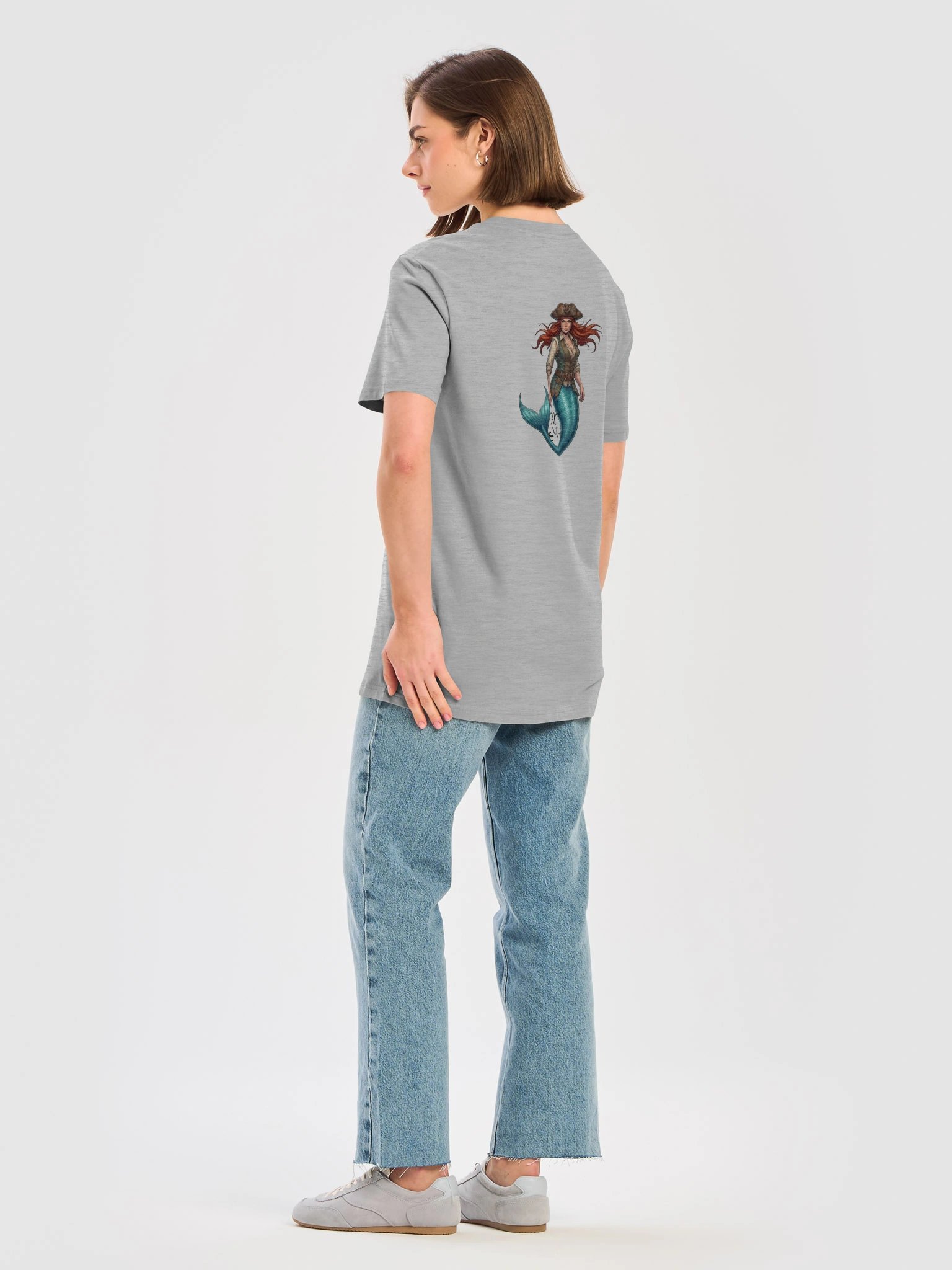 PREMIUM "MERMAID PIRATE" ORGANIC COTTON TEE product image (12)