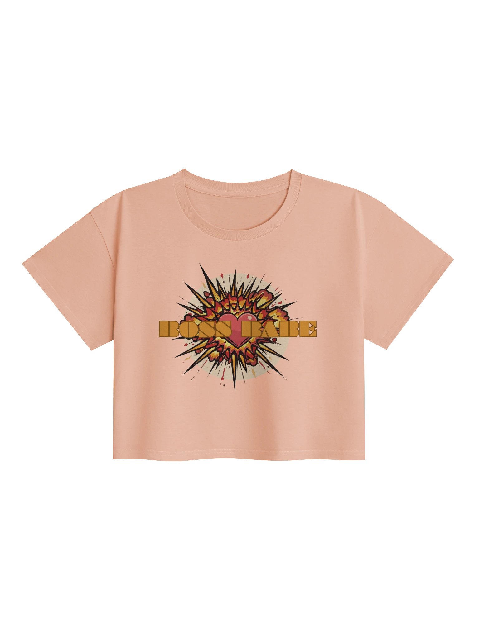 Explosive ''BOSS BABE'' Heart Women's Crop Top product image (29)