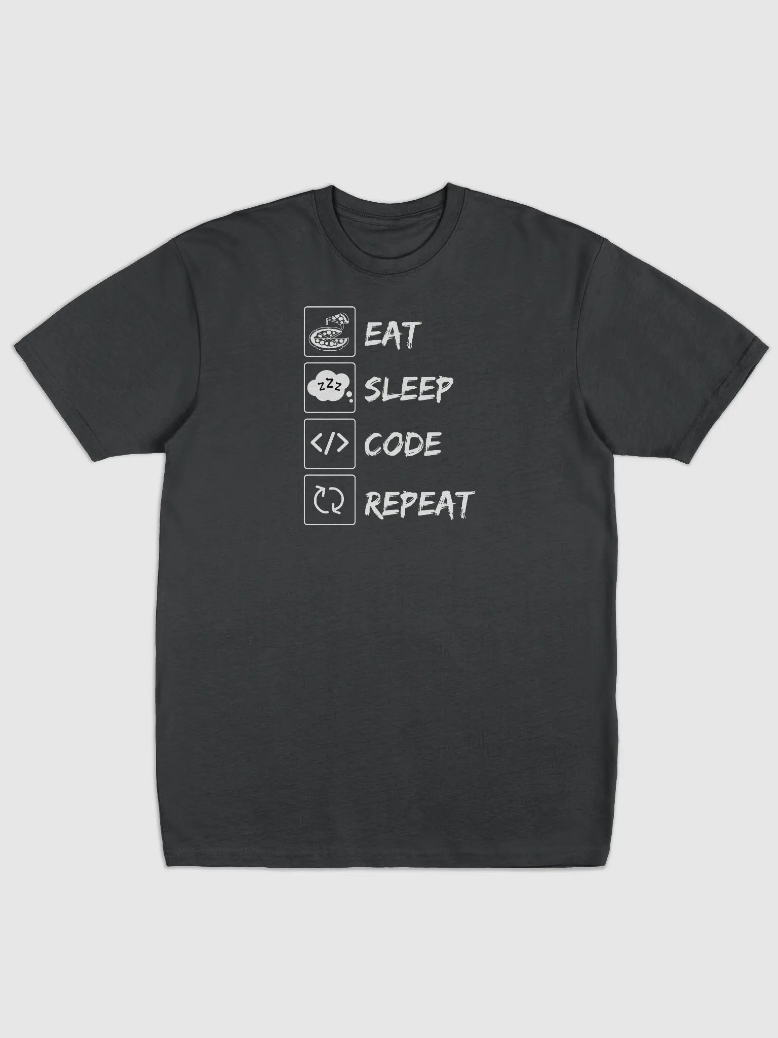 Eat, Sleep, Code, Repeat Tees | Premium Heavyweight Cotton product image (1)