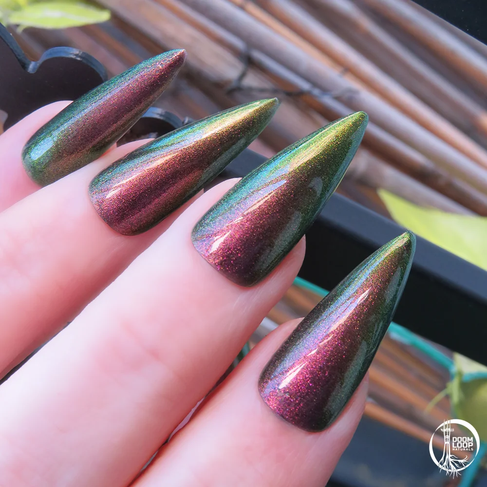 CORROSION - Corrupted Olive Rose and Gold Multichrome Nail Polish product image (2)