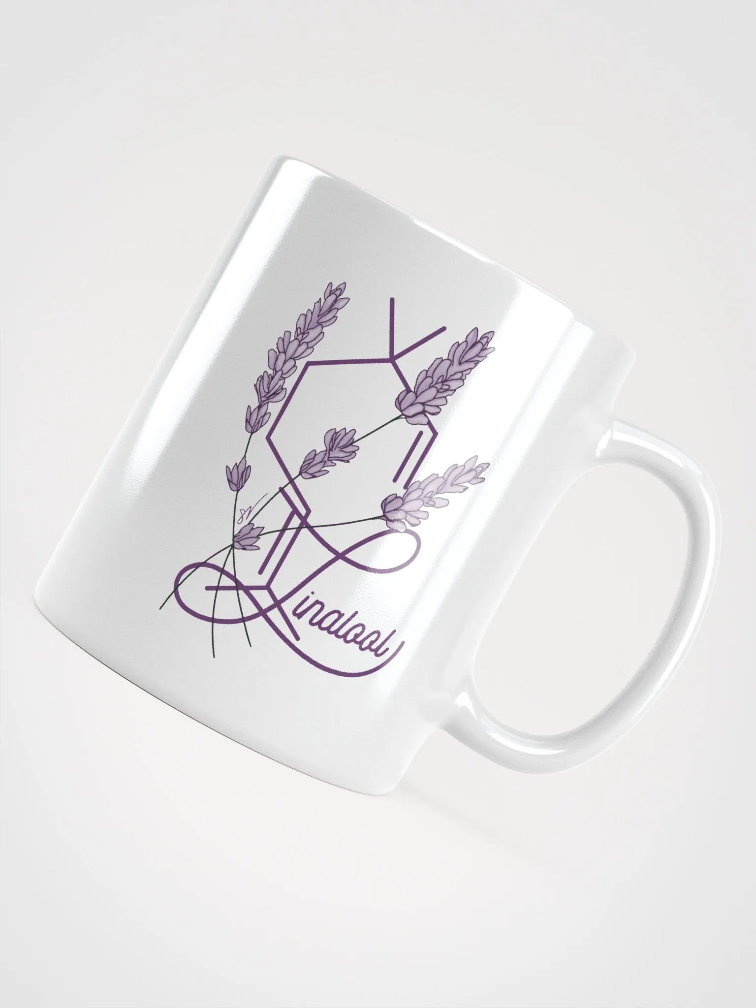 Lavender Linalool Watercolor Ceramic Mug product image (8)