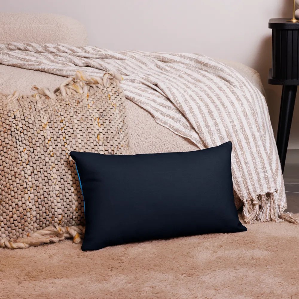 Blue Color Block Pillow Case product image (12)