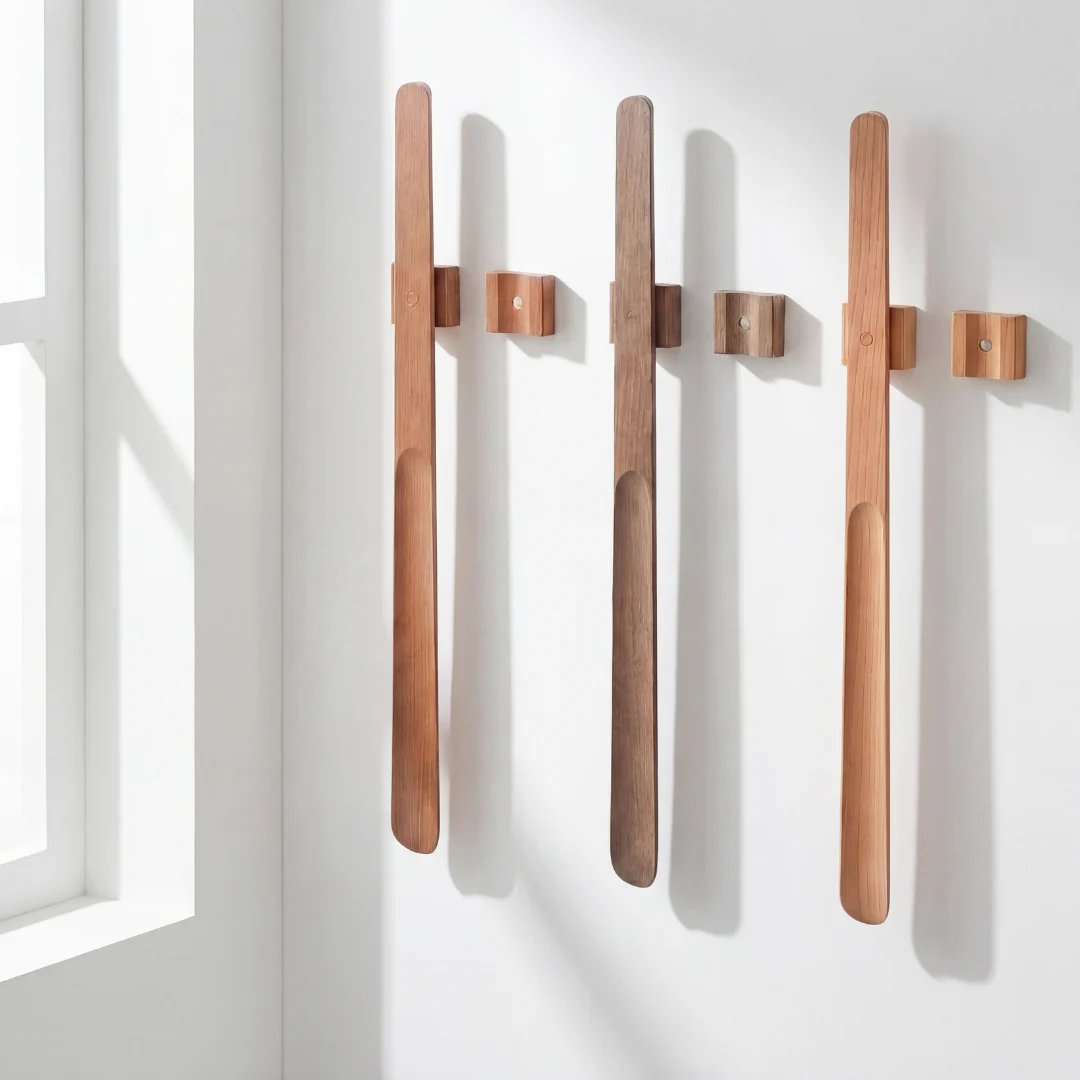 Minimalist Magnetic Shoehorn with Wall Mount product image (11)