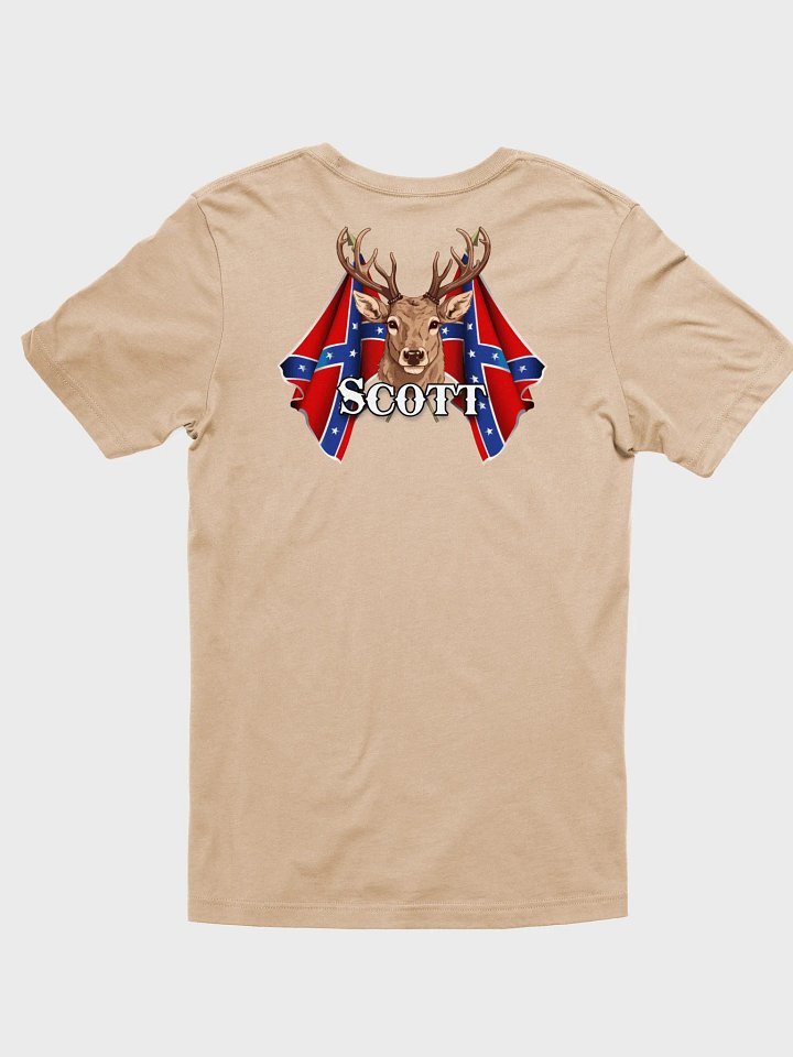 "Scott" Last Name Rebel Redneck Deer - Adult T-Shirt product image (2)