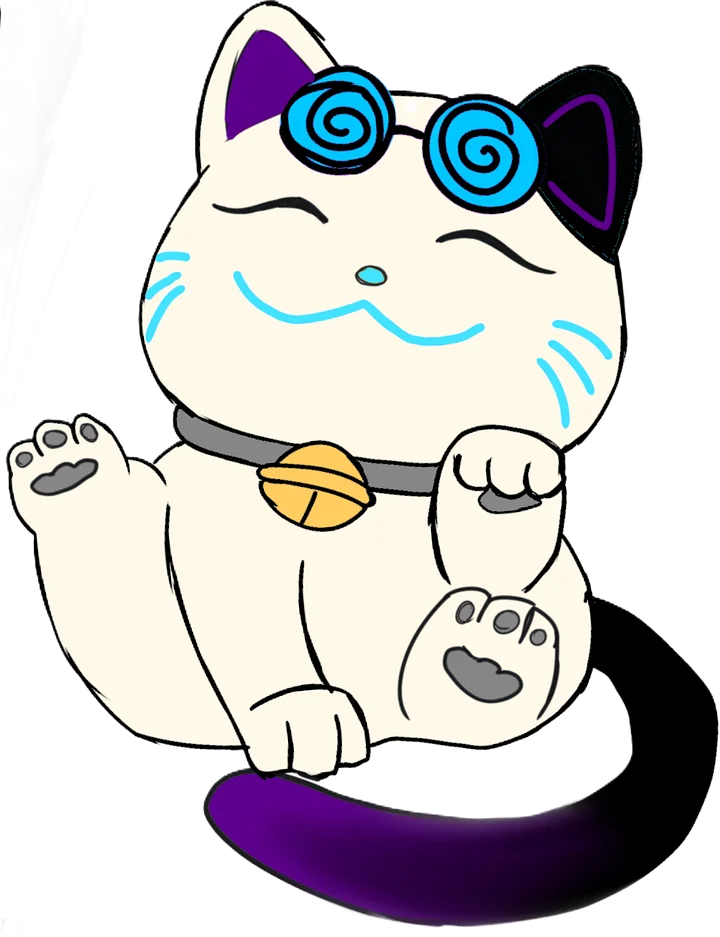 Single Sticker- RC Lucky Cat product image (1)