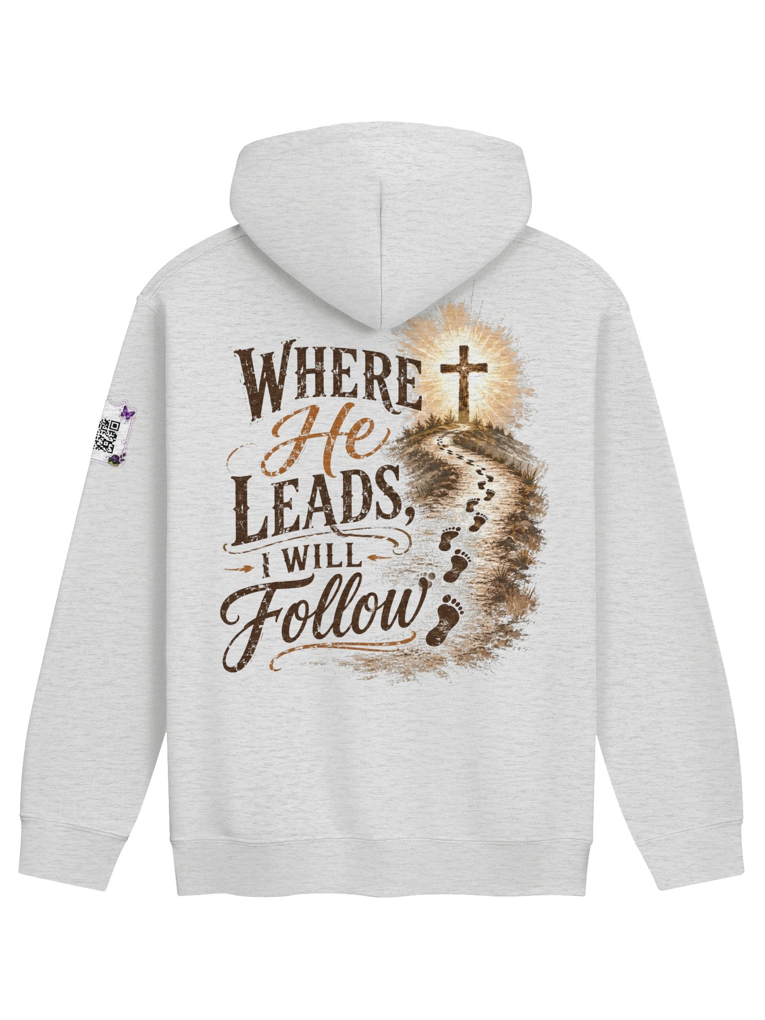 Where He Leads Hoodie w/QR product image (37)