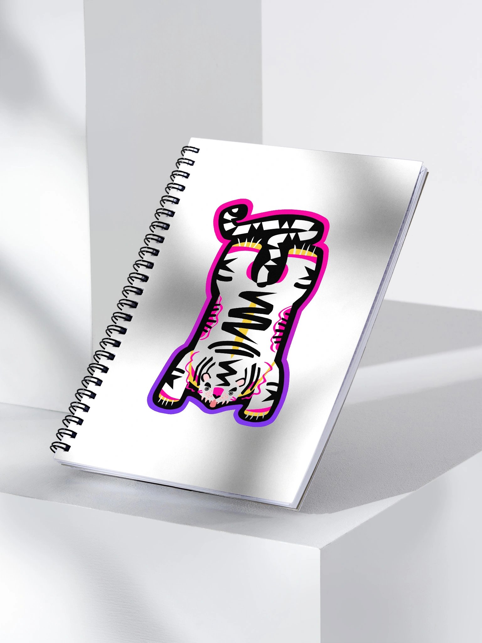 Pink and Purple Tiger Notebook product image (3)