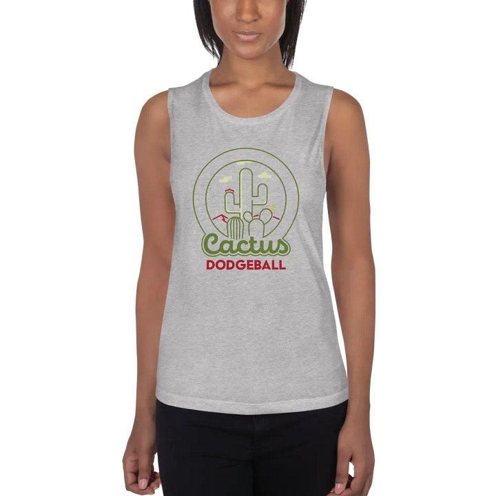 Cactus Dodgeball Women's Muscle Tank product image (2)