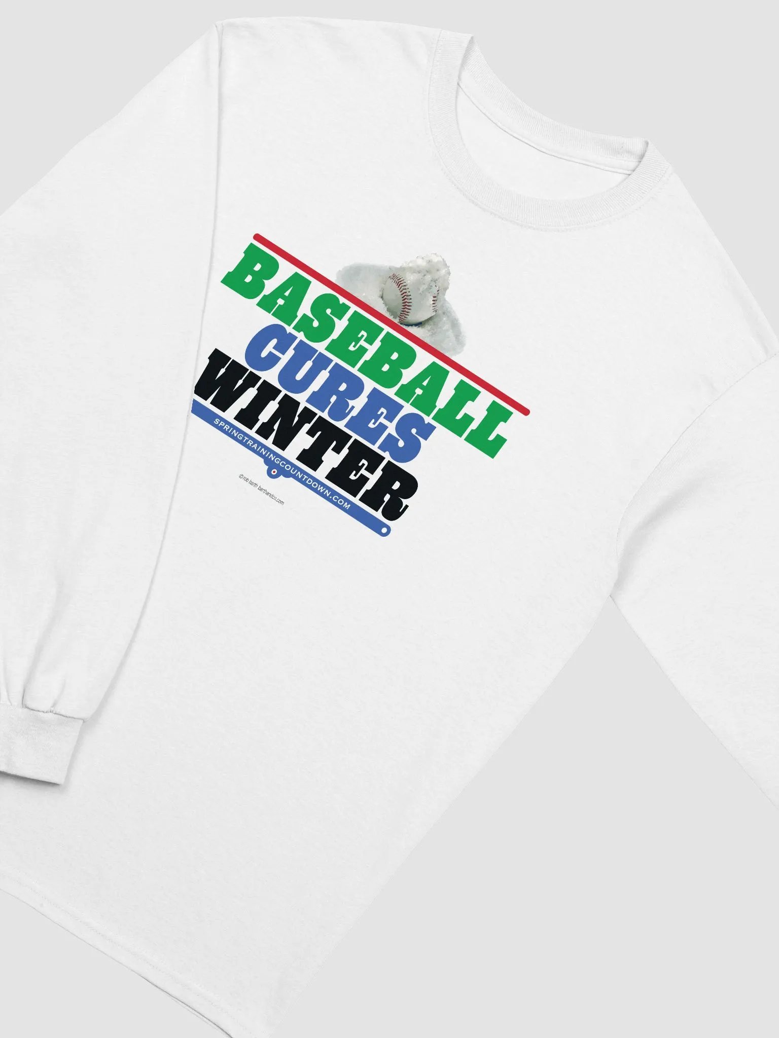 Baseball Cures Winter Long Sleeve Tee product image (11)