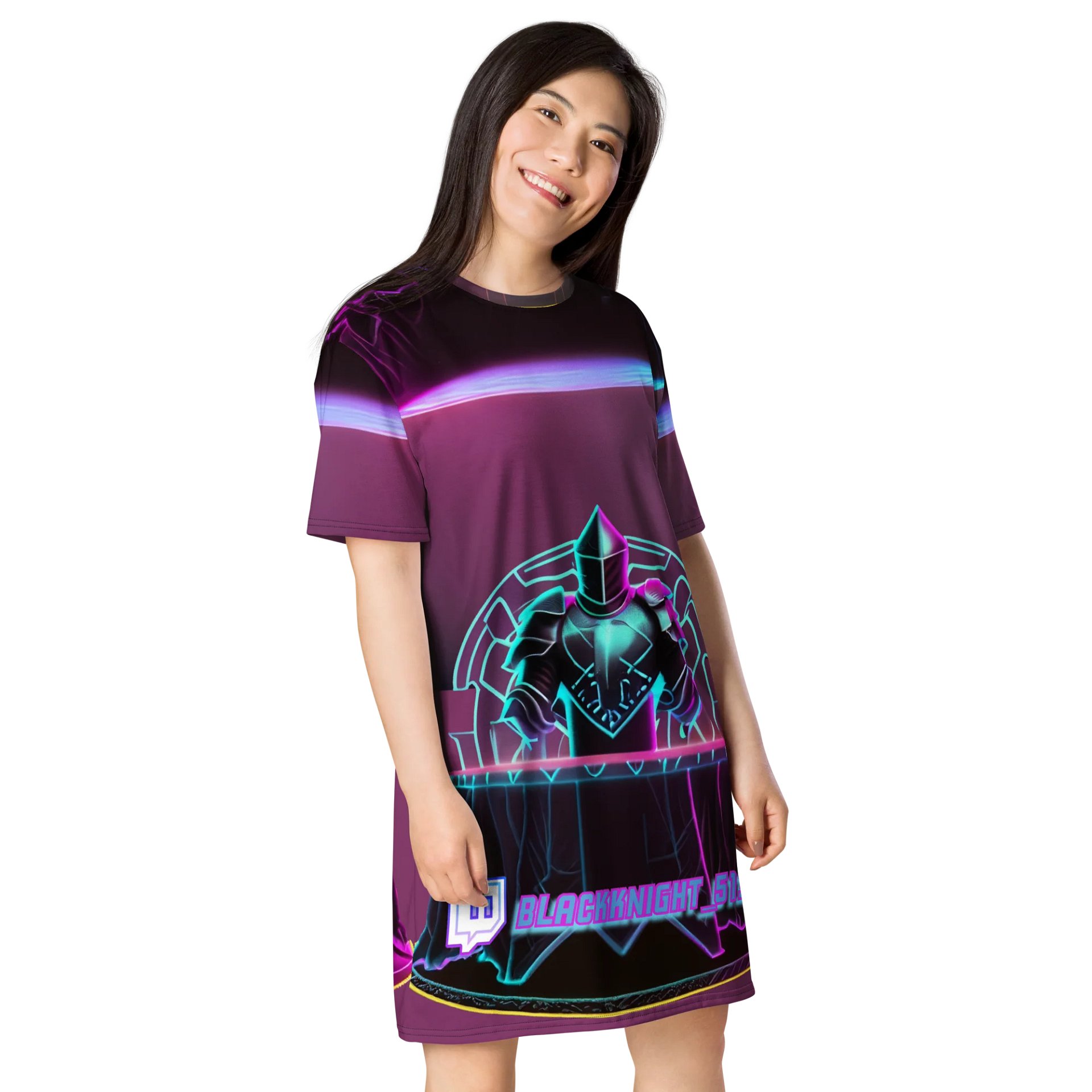 Blackknight513 All-Over Print T-Shirt Dress product image (4)