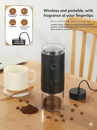 Furastore Portable Electric Ceramic Coffee Grinders product image (2)