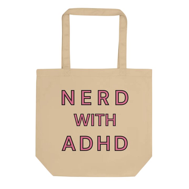 Nerd With ADHD Tote Bag product image (1)