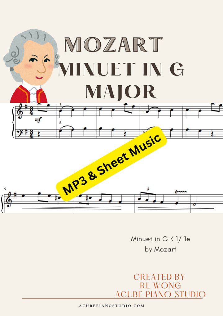 Minuet in G Major (K1/1e) by W. Mozart product image (1)