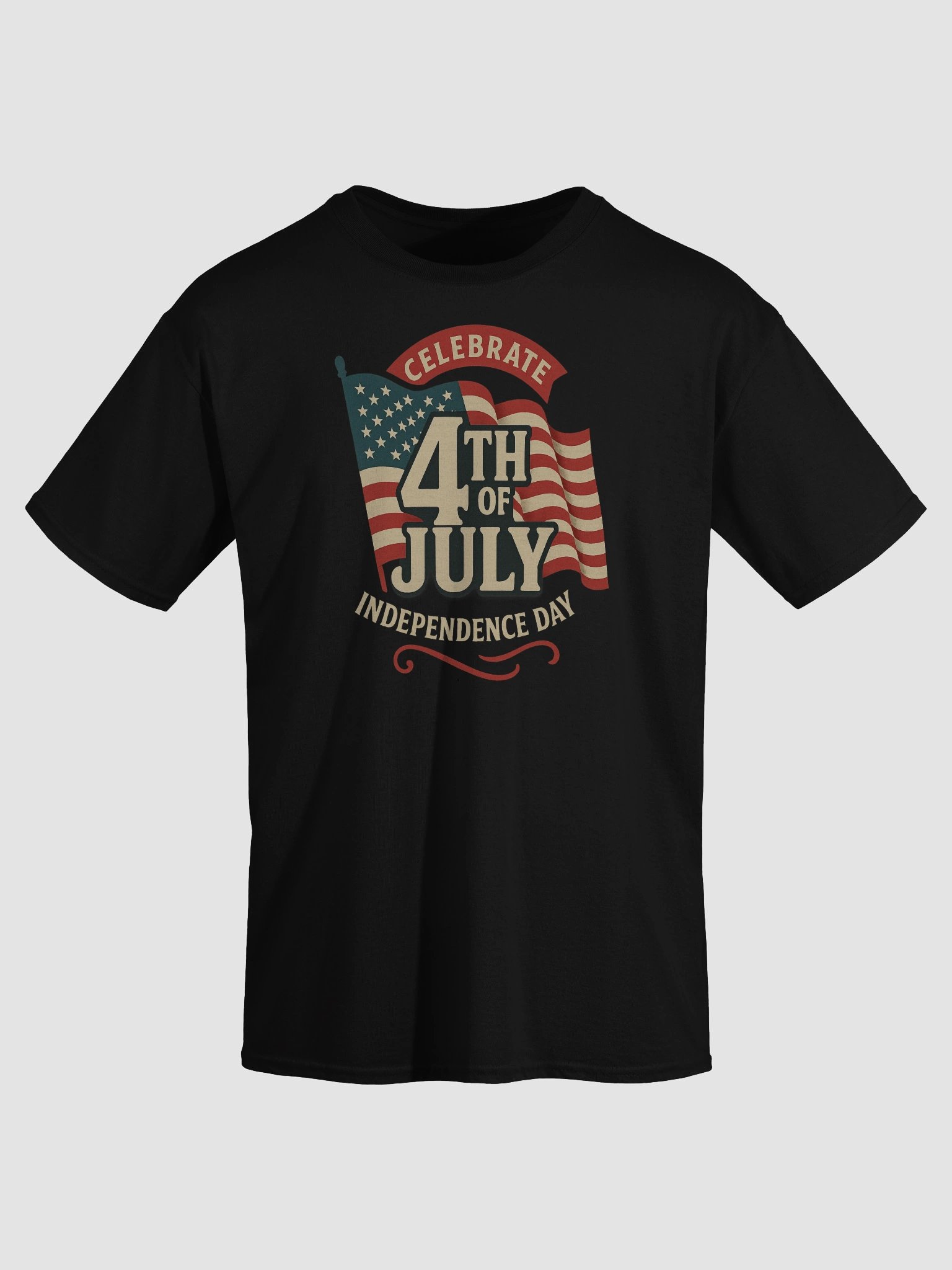 Celebrate 4th of July Shirt – Vintage USA Flag Independence Day Tee product image (3)