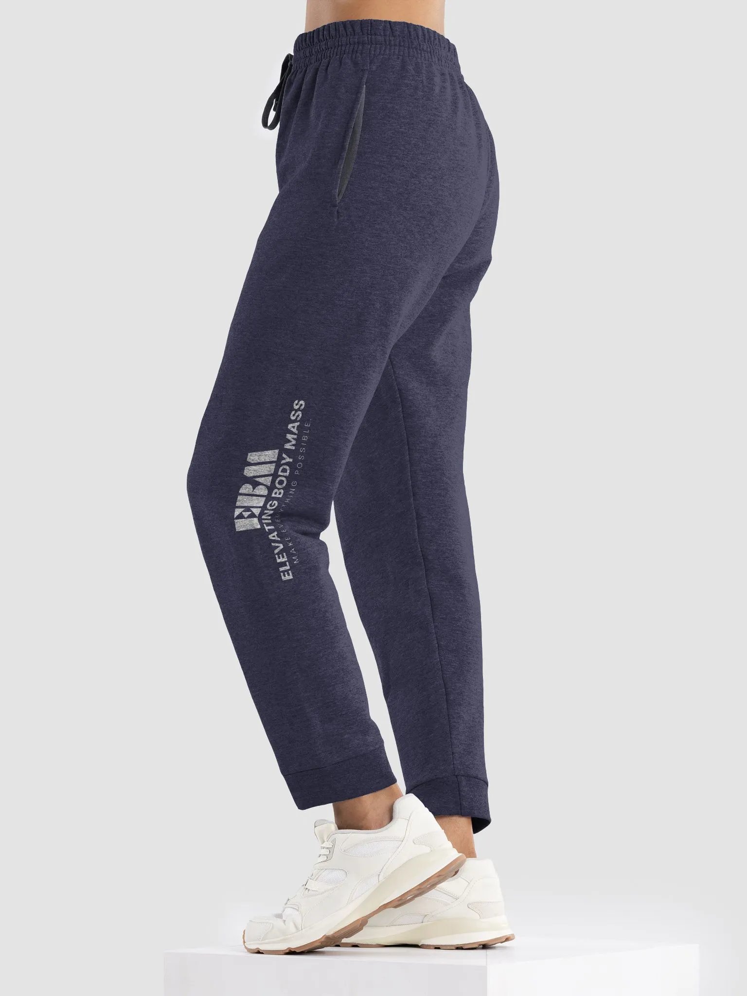 EBM Track Pants (White Logo) product image (6)