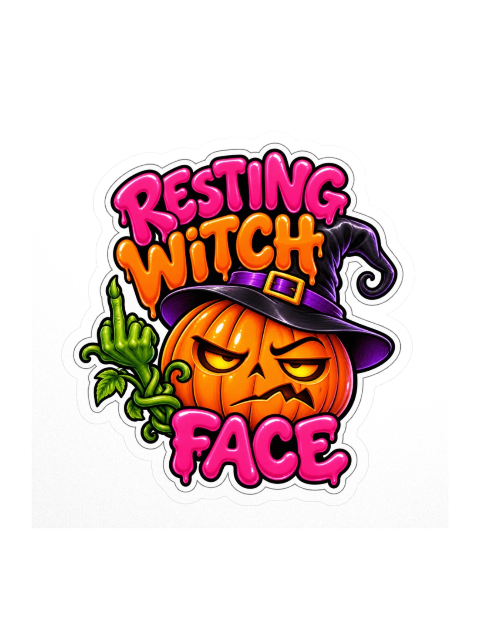 Resting Witch Face Sticker product image (3)