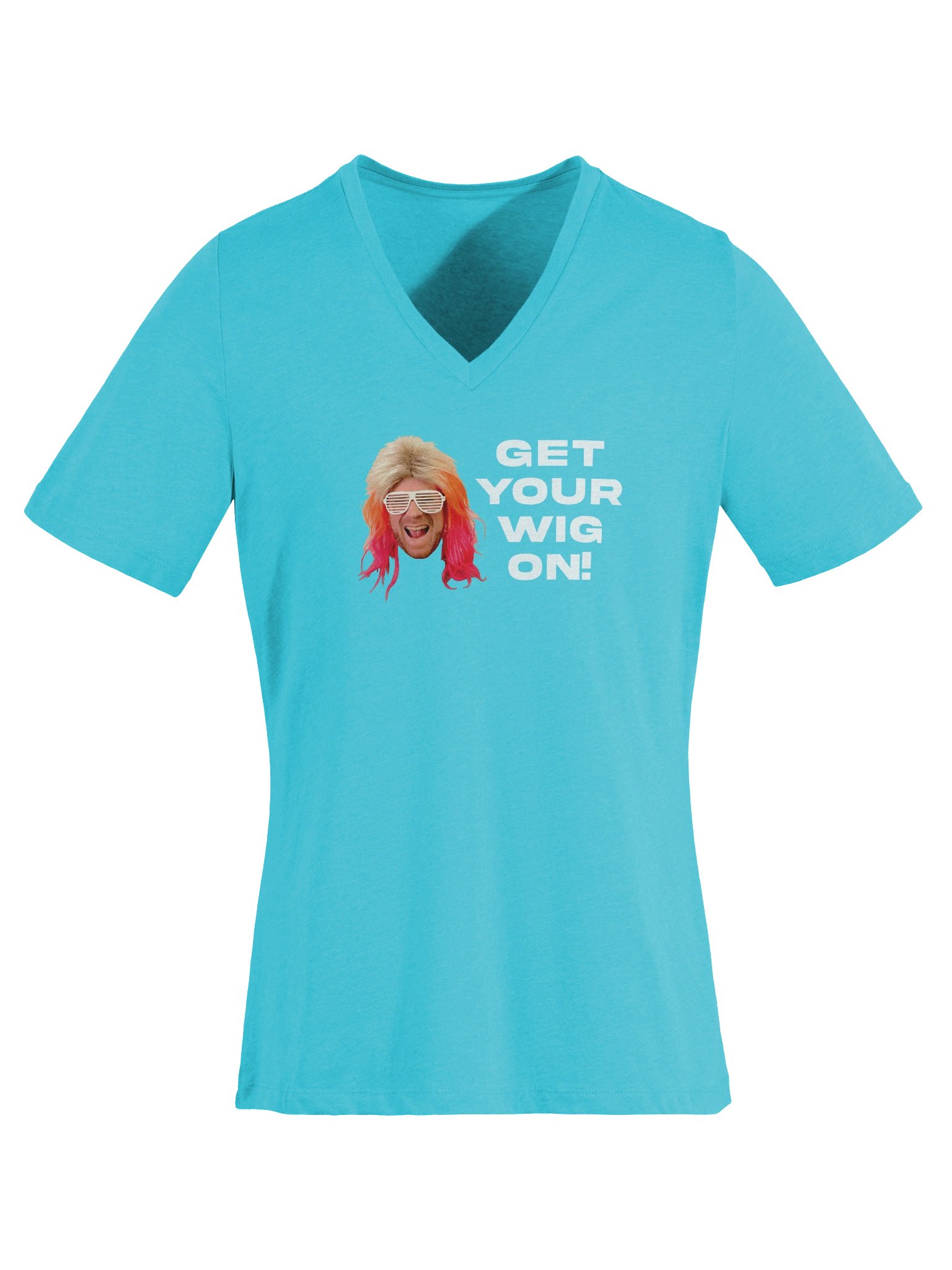 Get Your Wig On! Women's Ketchup Wig V-Neck product image (6)