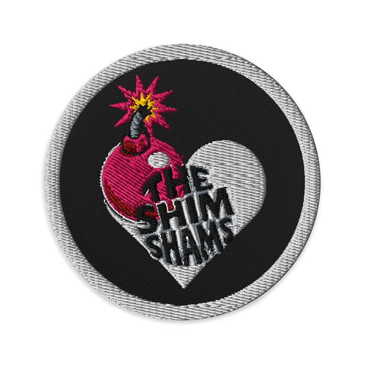 Love Bomb Embroidered Patch- Circle product image (1)