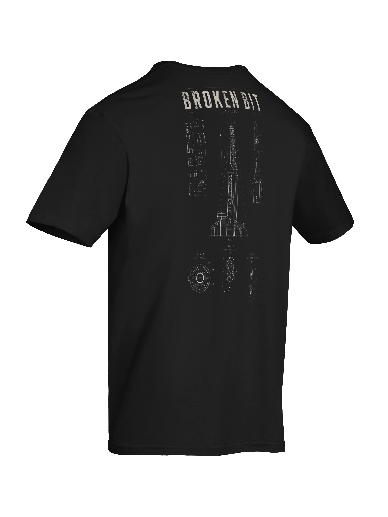 Drilling Rig Schematic T-Shirt product image (8)