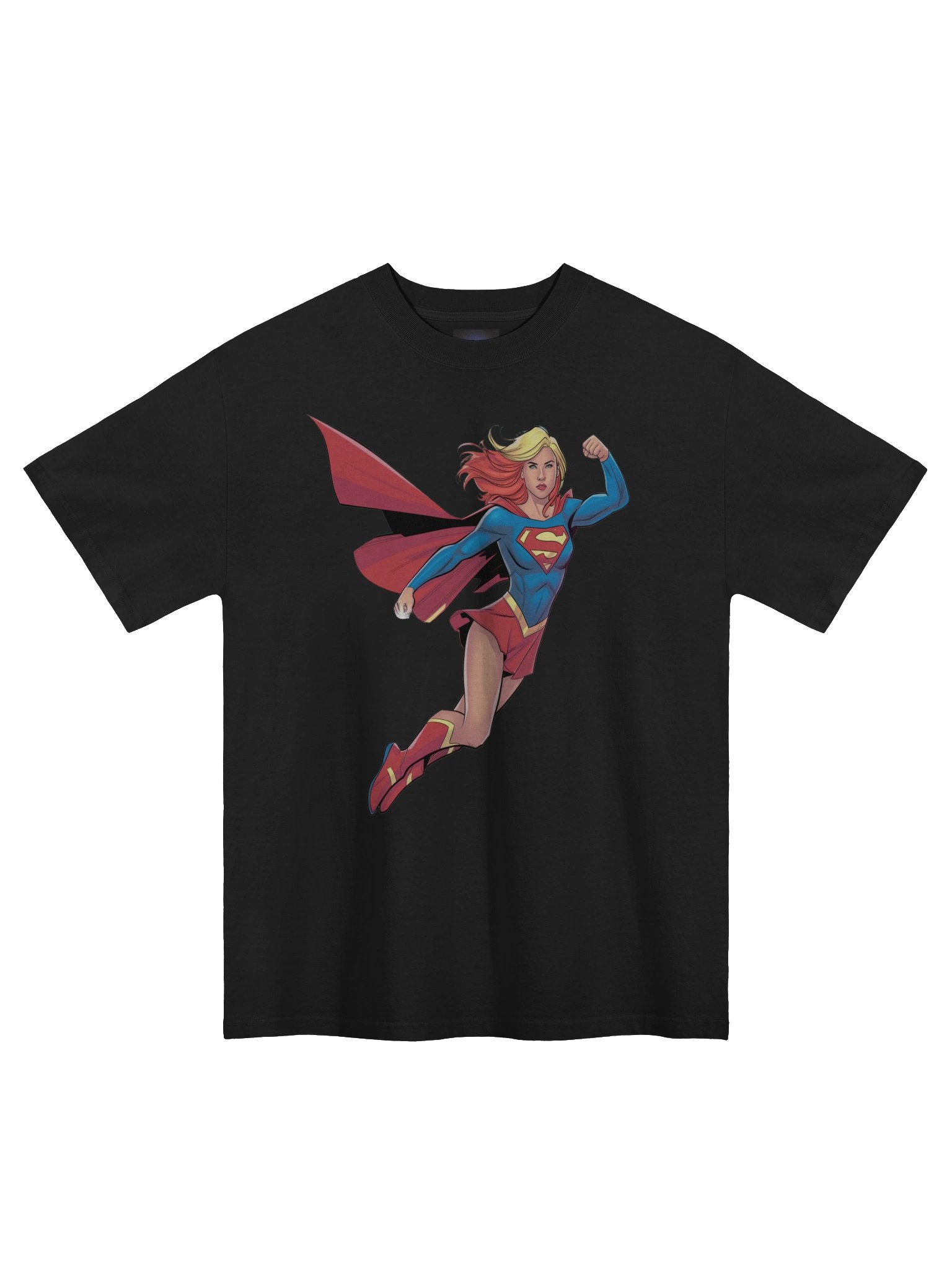 Supergirl Kryptonian Fist Oversized Faded T-Shirt product image (3)