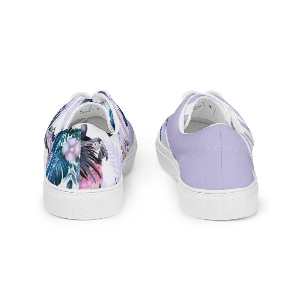 Elysian Birds-Women's Lace-Up Canvas Shoes product image (7)