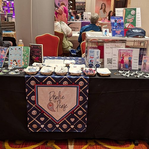 My table at RomantiConn! If you're here, come say hi!