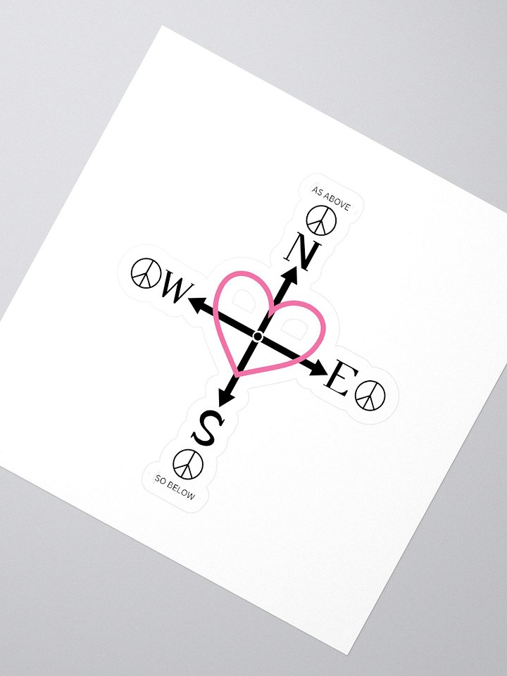 Peace & Love Kiss Cut Stickers product image (2)