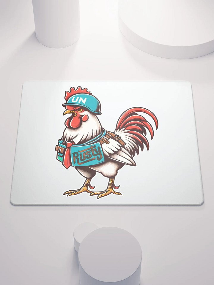 Rusty Rooster Gaming Mousepad (Cigar-Free Edition) product image (1)