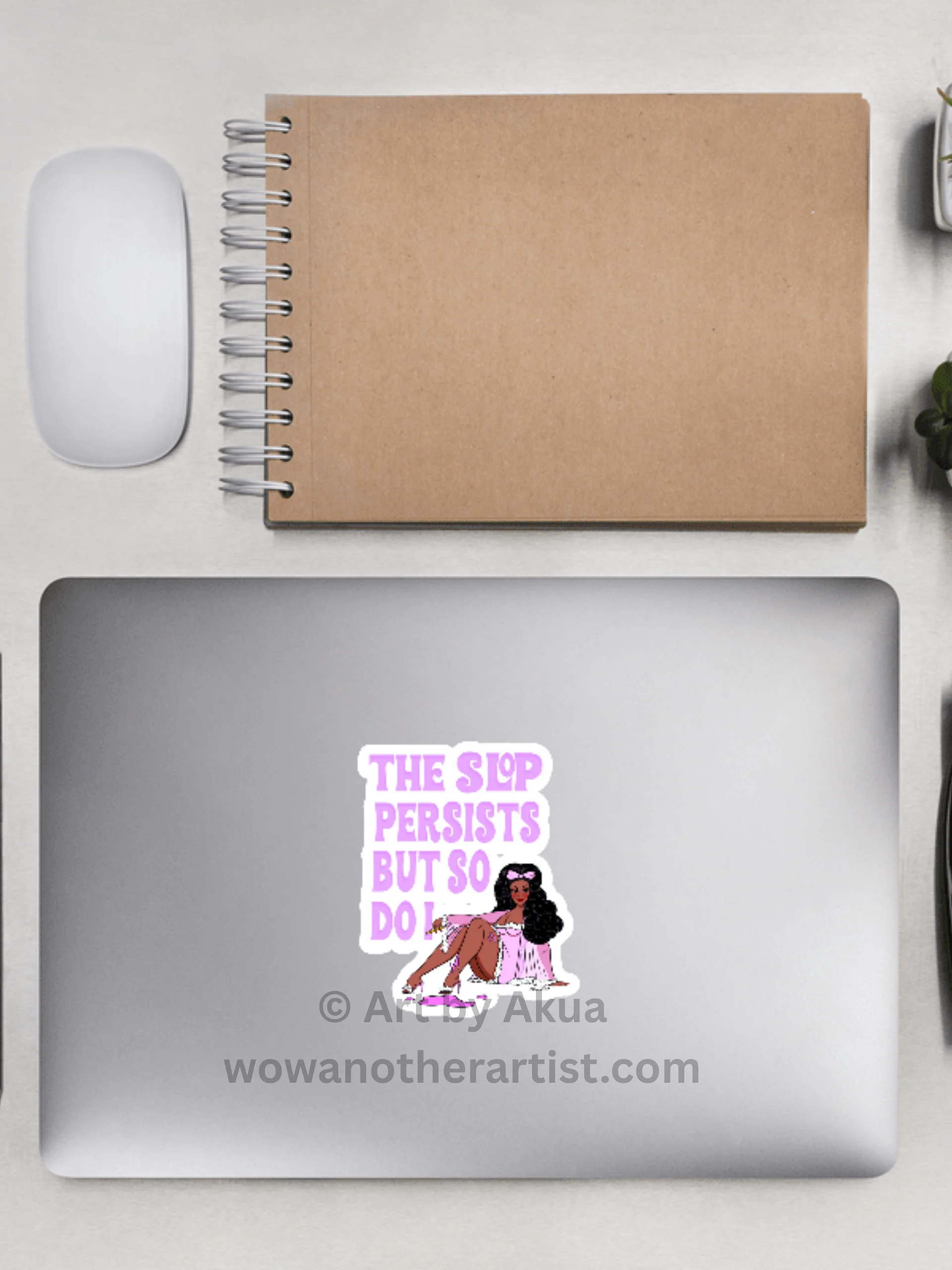 4"x4" inch The Slop Persists But So Do I Die-Cut Sticker product image (2)
