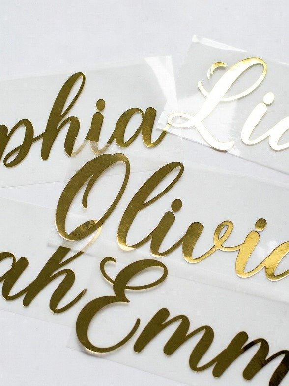 Custom Cursive Name Vinyl Decal | Transfer Stickers product image (1)