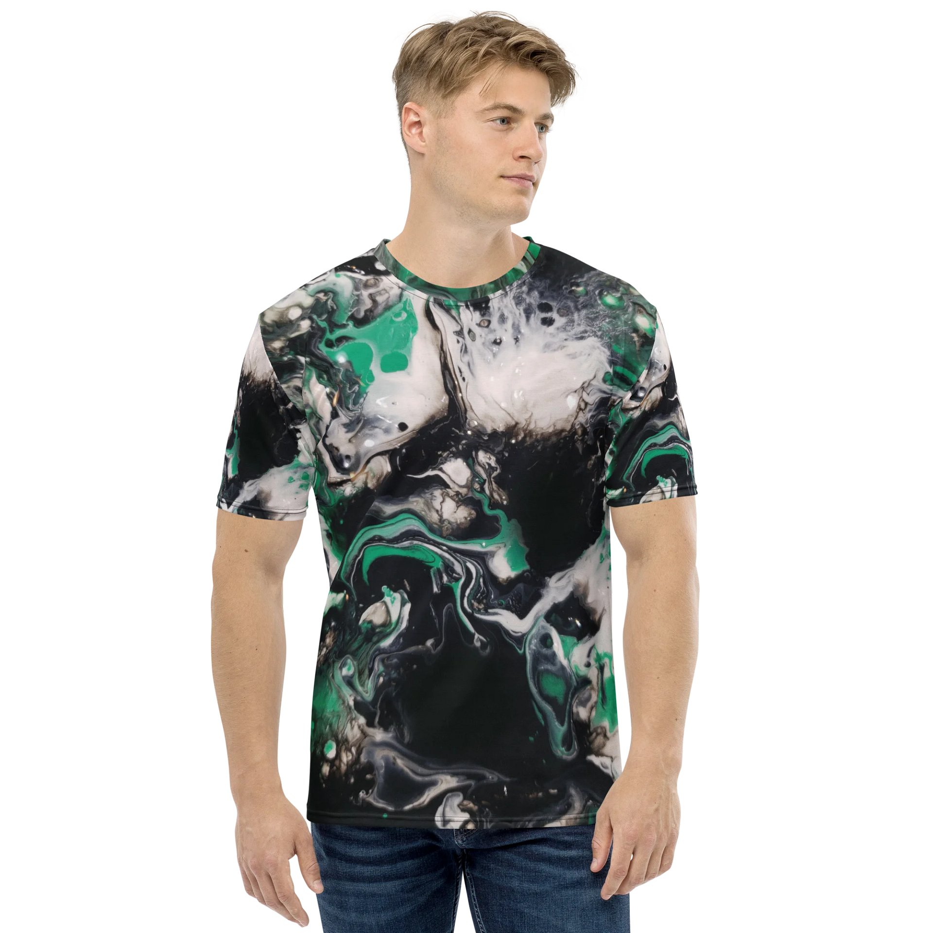 Green Waves - Vivid Expression All-Over Print Tee product image (2)