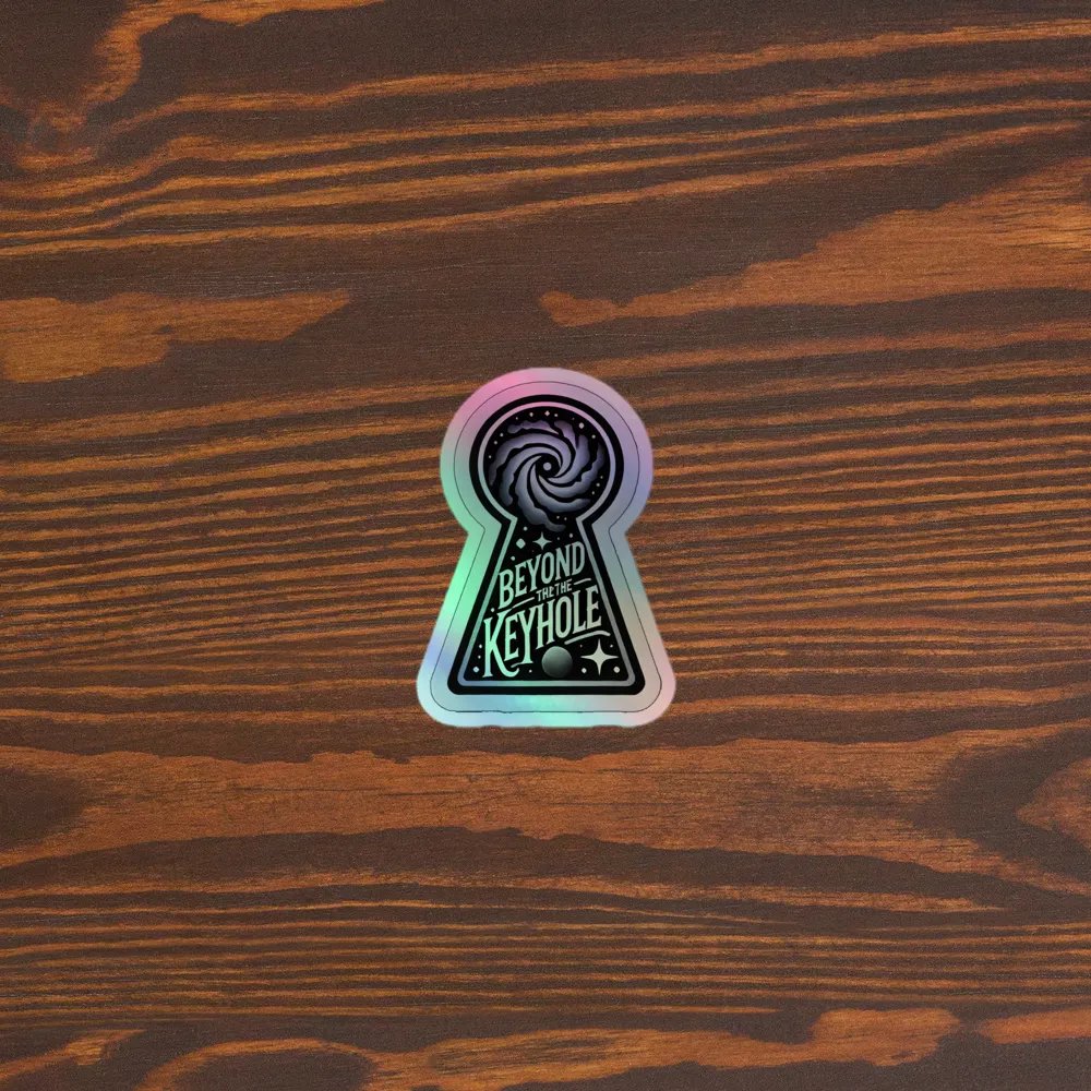 Beyond the Keyhole Holographic sticker product image (5)