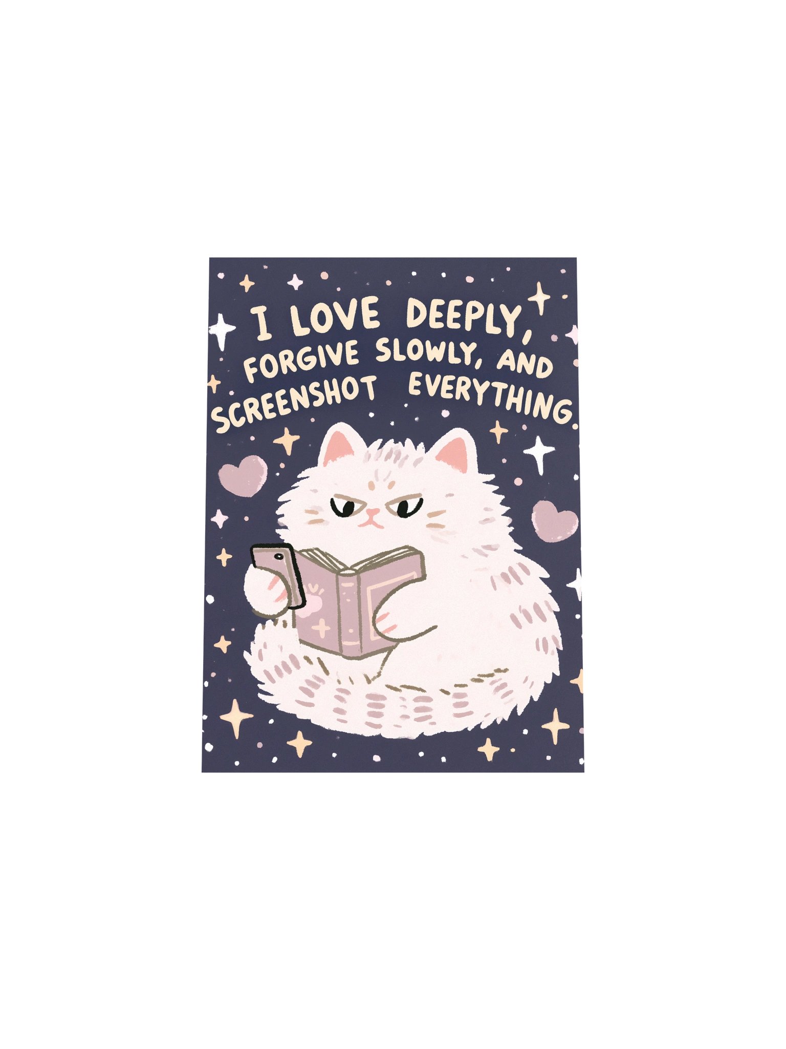 Cute Cat Quote Starry Poster product image (19)