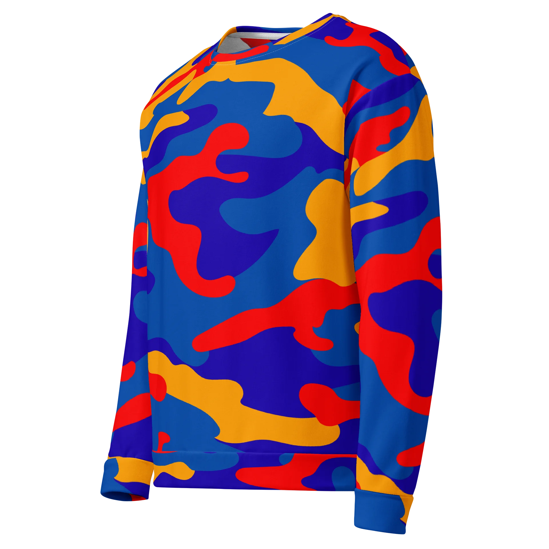 Camo Sweatshirt – Bold Multi-Color Crewneck product image (3)
