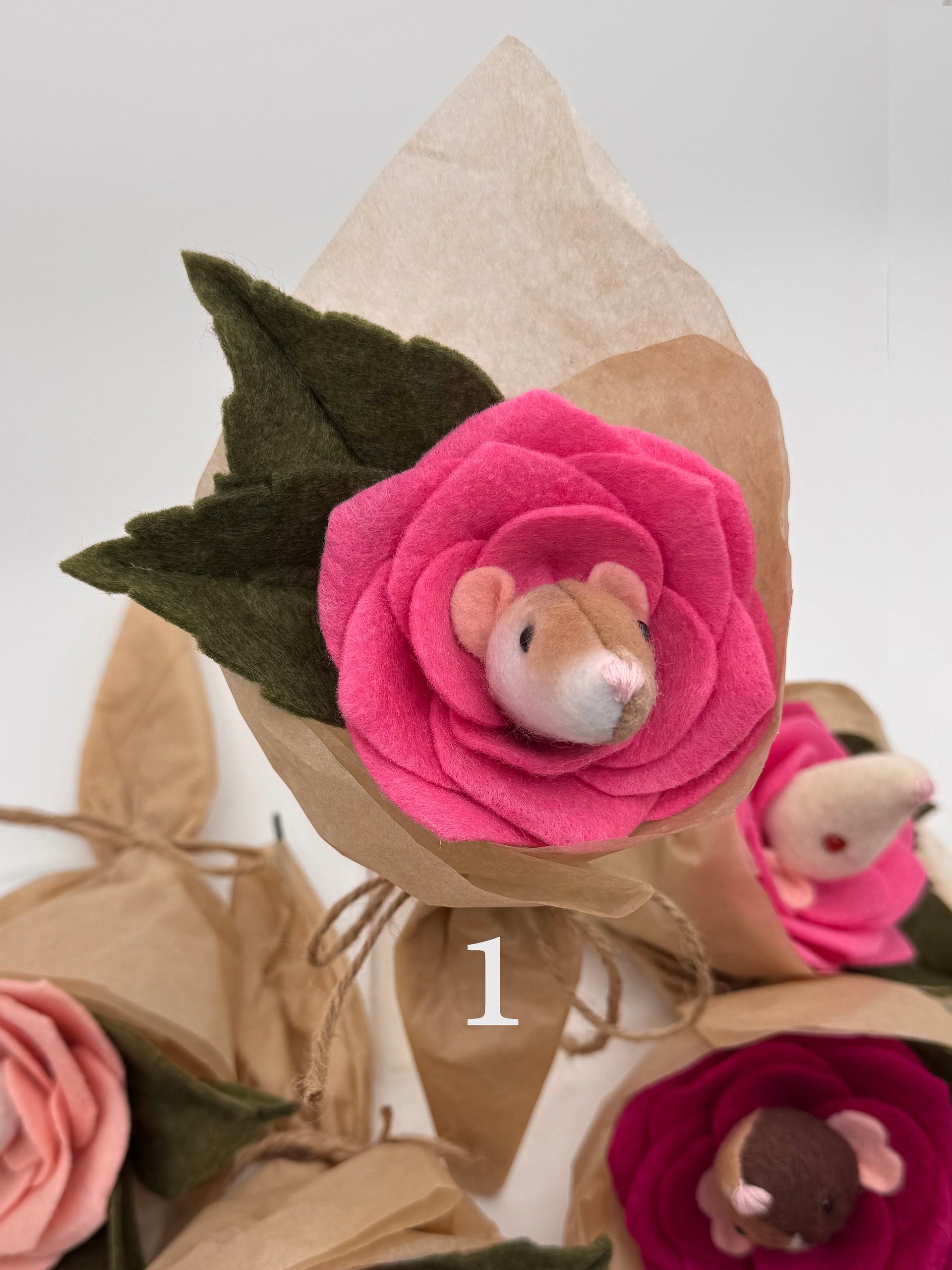 Pink Rat Roses | Handmade product image (1)