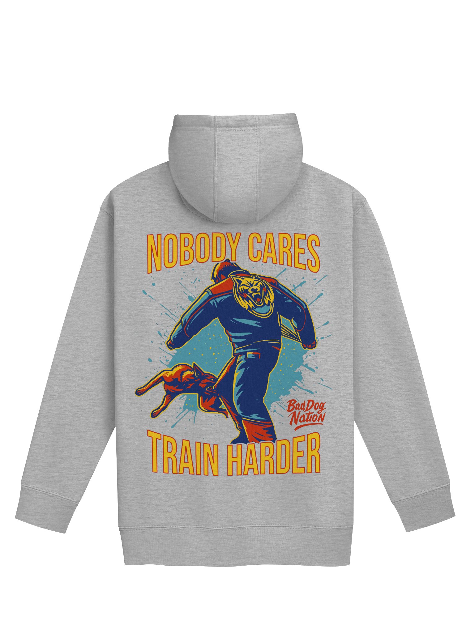 NOBODY CARES, TRAIN HARDER - Premium Adult Unisex Hoodie product image (1)