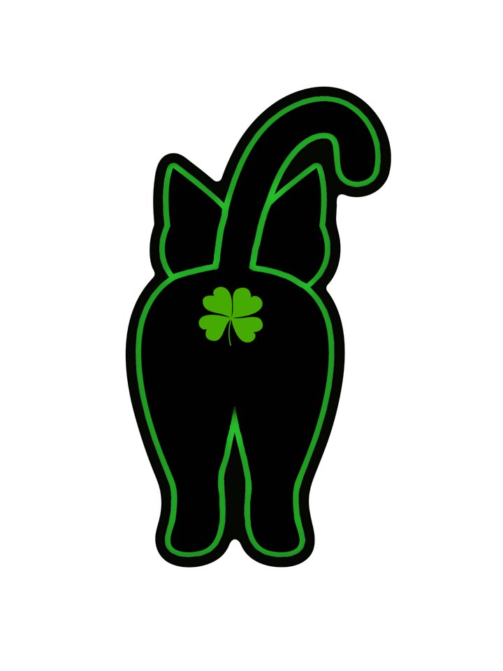 Lucky Cat Butt magnet product image (1)