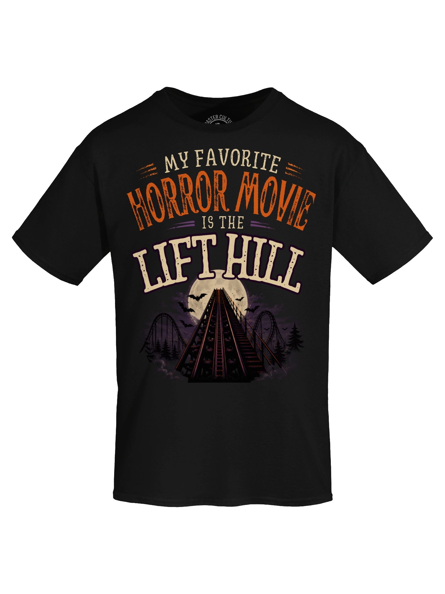 Lift Hill Horror Night Coaster Tee – Full Moon Thrill Ride Shirt product image (4)