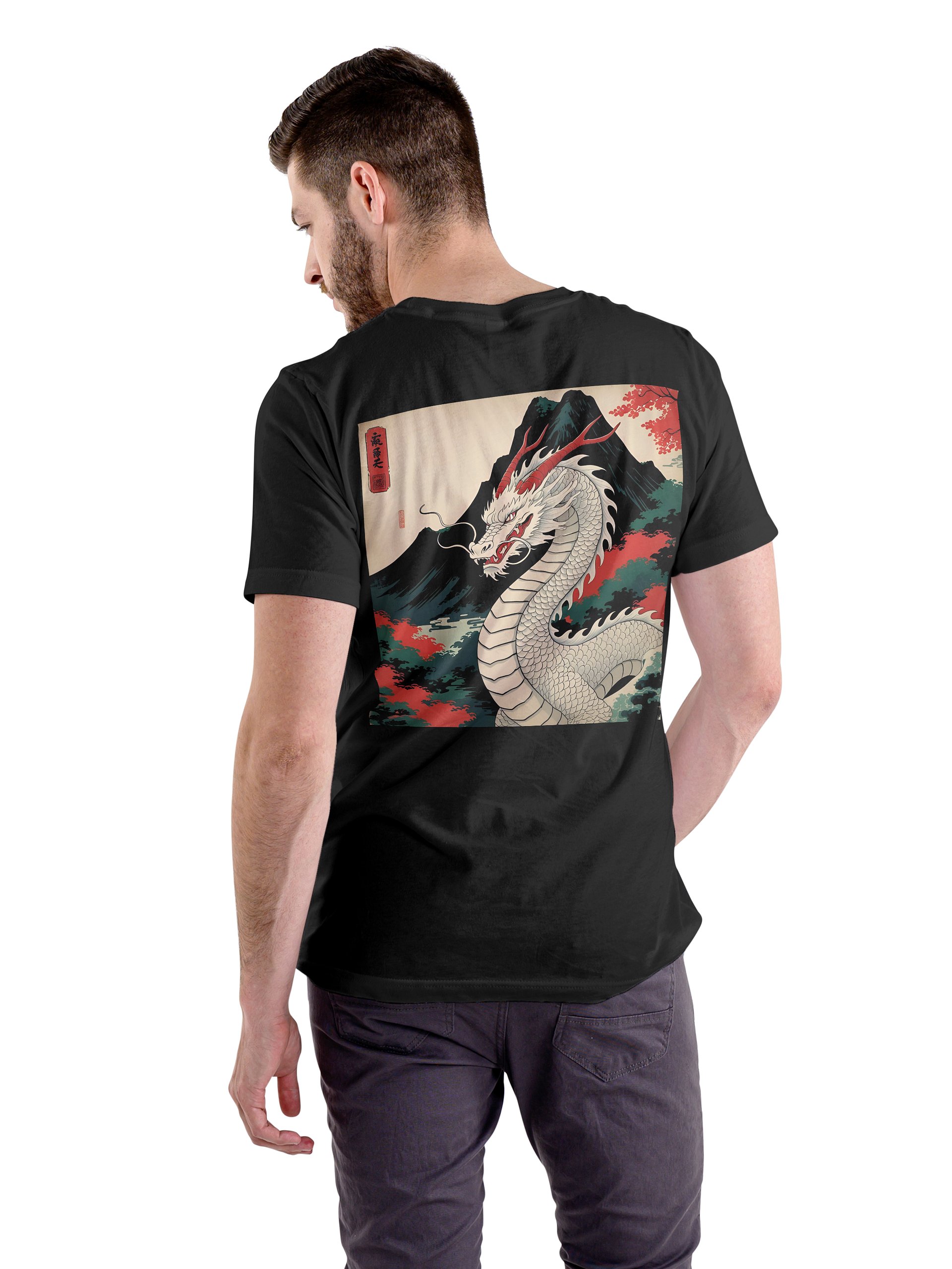 Ryoshin - Shiro no Ryū (White Dragon), Ancient Ryū Collection, T-Shirt, Back Design product image (4)