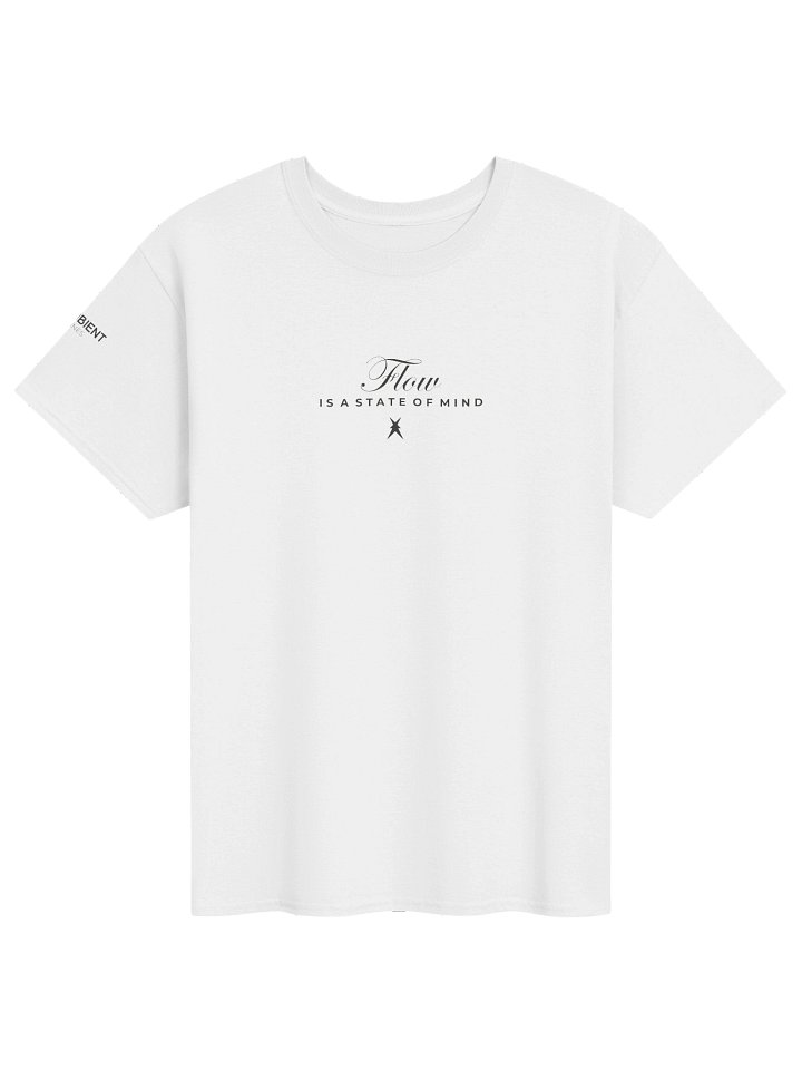 flow is state of mind white unisex t-shirt product image (1)